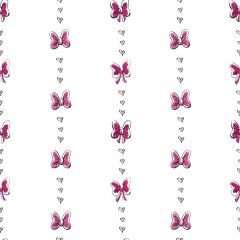 Walt Disney Kids Ii Bow Stripe Wallpaper