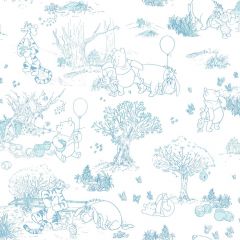 Walt Disney Kids Ii Pooh & Friends Toile Wallpaper