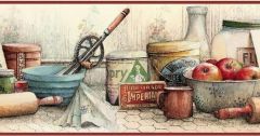 Moms Cooking Wallpaper Border