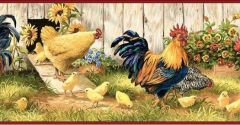 Hen House Wallpaper Border