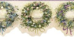 Calico Wreath Wallpaper Border