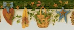 Green Country Pegboard Wallpaper Border FAM65122B