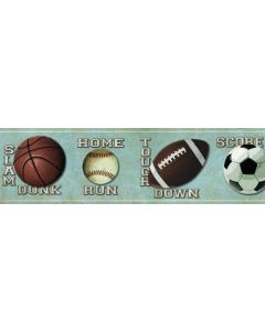 Slam Dunk Blue Sports Toss Border Chesapeake BBC46311B