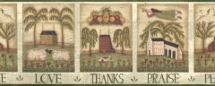 Thanks and Praise Wallpaper Border