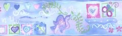 Blue Live In Peace Wallpaper Border