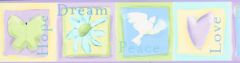 Purple Peace Love Dream Believe Hope Border