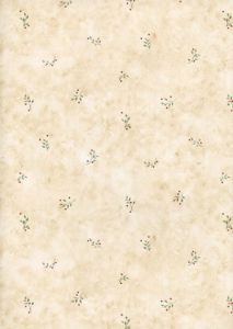 Beige Leaf Berry Wallpaper