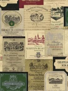 Wine Label Wallpaper