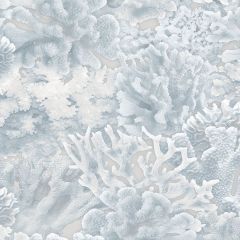 FH37502 Coral Wallpaper Light Blue, Blue Farmhouse Living Norwall Wallcovering