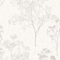 FH37509 Queen Anne's Lace Wallpaper Grey, Beige Farmhouse Living Norwall Wallcovering
