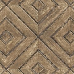 FH37512 Wood Tile Wallpaper Brown, Walnut Farmhouse Living Norwall Wallcovering