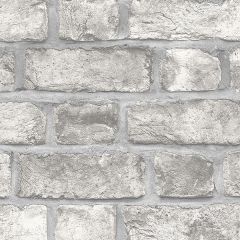 FH37517 Farmhouse Brick Wallpaper Grey, Dove, Charcoal, Black Living Norwall Wallcovering
