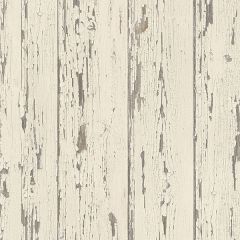FH37528 Shiplap Wallpaper Cream, French Vanilla, Brown Farmhouse Living Norwall Wallcovering