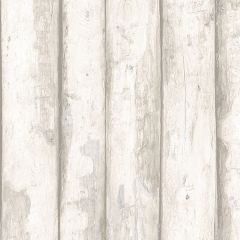 FH37535 Log Cabin Wallpaper Beige Farmhouse Living Norwall Wallcovering