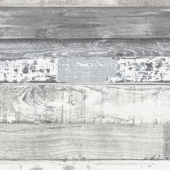FH37554 Beachwood Wallpaper White, Blue, Grey, Dove Farmhouse Living Norwall Wallcovering