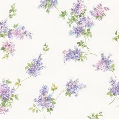 FK26933 Lilac Sprigs Wallpaper Purple, Pink, Green Pretty Prints 4 Norwall Wallcovering