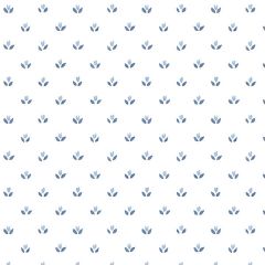FK34402 Mini Tulip Wallpaper Blue Fresh Kitchens 5 Norwall Wallcovering