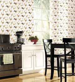 FK34433 Fresh Chicken Wallpaper Red, Yellow, Brown Kitchens 5 Norwall Wallcovering