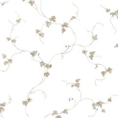 FK34436 Small Berries Trail Wallpaper Blue, Taupe Fresh Kitchens 5 Norwall Wallcovering