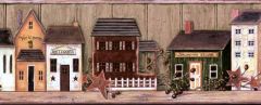 Collectible Country Houses Wall Paper Border