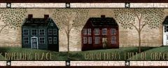 Ivory Country Dwelling Wall Paper Border