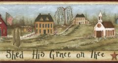 God Shed His Grace Wallpaper Border