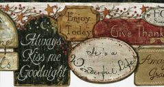 Country Quote Wallpaper Border