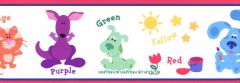 Pink Blues Clues Wallpaper Border