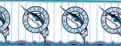 MLB Florida Marlins Wallpaper Border