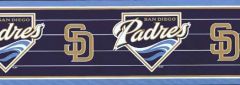 Blue San Diego Padres Wallpaper Border