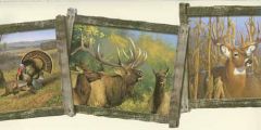 Framed Die Cut Wildlife Wallpaper Border