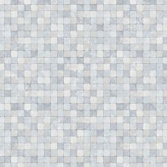 G67419 Shades of Grey/Blues Faux 1/2" Tiles Grey, Light Pale Blue, Grey/blue Natural FX Norwall Wallcovering