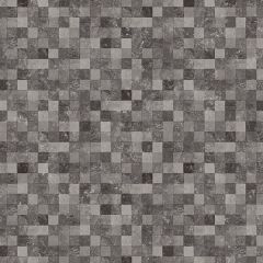 G67422 Dark Grey, Black, Silver Faux 1/2" Tile Natural FX Norwall Wallcovering