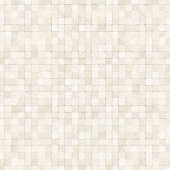 G67423 Shades of Beige/Cream/White Faux 1/2" Tile Beige, Cream, Off white Natural FX Norwall Wallcovering