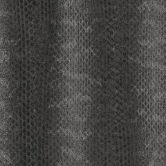 G67429 Black, Metallic Grey Snakeskin Print Wallpaper Gray Natural FX Norwall Wallcovering
