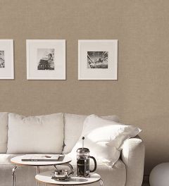 G67435 Dark Taupe Linen Wallpaper Natural FX Norwall Wallcovering