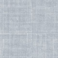 G67458 Light Blue Linen Grid Wallpaper Blue, White Natural FX Norwall Wallcovering