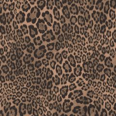 G67461 Black, Bronze Cheetah Print Wallpaper Natural FX Norwall Wallcovering