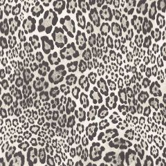 G67462 Black, White Cheetah Print Wallpaper Natural FX Norwall Wallcovering
