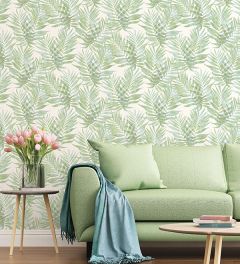 G67943 Speckled Palm Wallpaper Blue, Green, Turquoise, Spearmint Organic textures Norwall Wallcovering
