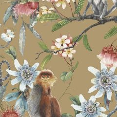 G67958 Lemur Wallpaper Metallic Gold, Lavish Gold Organic textures Norwall Wallcovering