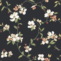 Ashford House Dogwood Blooms Wallpaper - York Wallcoverings