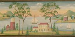 Picture Perfect Sailboat Wallpaper Border