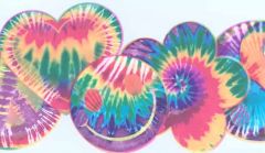 Die Cut Bright Tie-Dye Wallpaper Border
