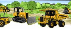 Construction Truck Wallpaper Border-2 Left