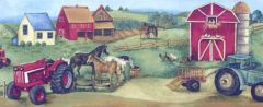 Farm & Tractor Wallpaper Border - Norwall