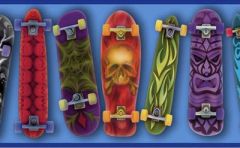 Blue Skateboard Wallpaper Border GU92051B
