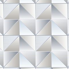 GX37634 Cubist Wallpaper Blue, Grey, Sea GeometriX Norwall Wallcovering