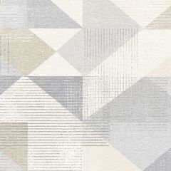 GX37655 Silk Screen Geometric Wallpaper Grey, Beige GeometriX Norwall Wallcovering