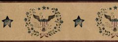 Red Patriotic Eagle Wallpaper Border